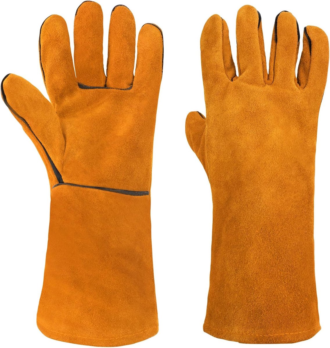 SnelShoppen - Brandwerende Haard- en Grillhandschoenen, Hittebestendige Lassen Handschoenen, Unisex Ovenhandschoenen, Bakhandschoenen voor Grillen, Ko