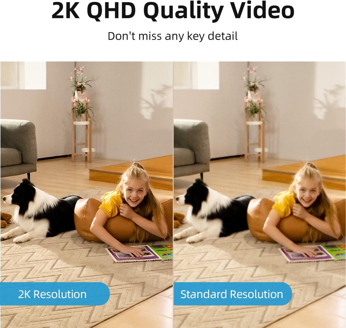 SnelShoppen - 2K Indoor Camera 2-Pack - Plug-In WiFi Nanny Cam voor Baby & Huisdieren, Beweging Detection, Nachtzicht, Twee-Weg Audio
