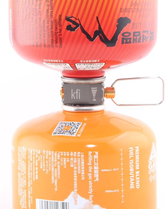 SnelShoppen - Gas Canister Refill Adapter - Multifunctionele Brandstofoverdrachtsapparaat - Aluminium & Koper, Camping, Outdoor, Herbruikbaar, Compact — afbeelding 2