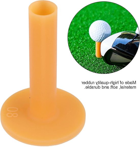 Rubber Golf Tees van 80mm voor Driving Range en Golf Oefeningen, Ideaal voor Precisie en Controle — afbeelding 3