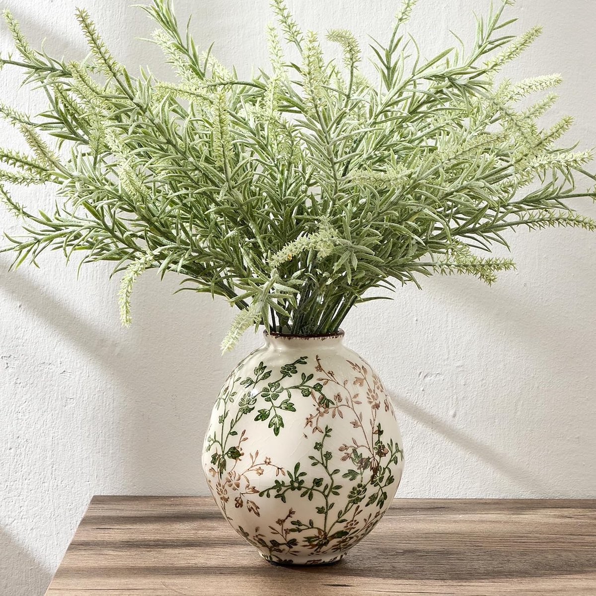 SnelShoppen - Keramische Bloemenvaas 15 cm Hoog, Schattige Scandinavische Minimalistische Vaas, Modern Decor voor Gedroogde Bloemen, Pampasgras, Woonk