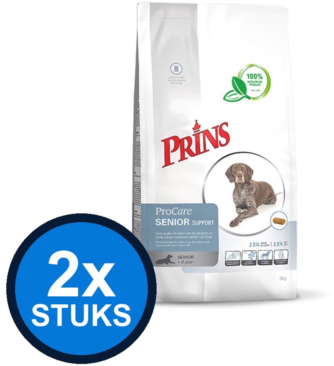 2x Prins - ProCare senior support 3kg - Hondenvoer - 3 kg