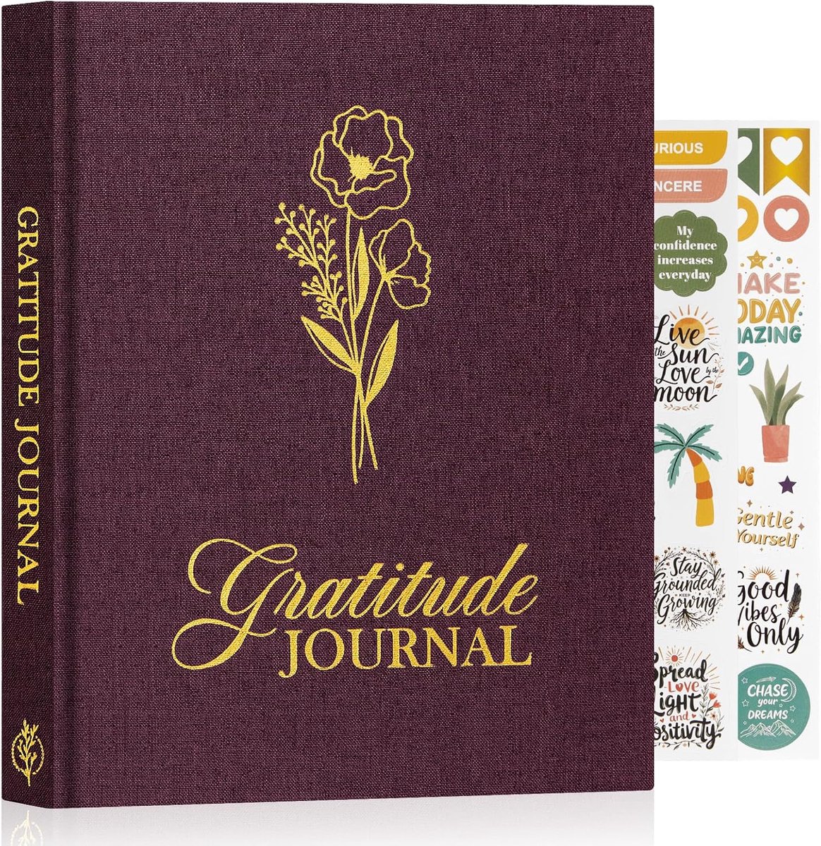 SnelShoppen - Daily Gratitude Journal voor Mannen en Vrouwen, 5-Minuten Positiviteits Dagboek, Gids voor Mindfulness, 156 Pagina's met Affirmaties en