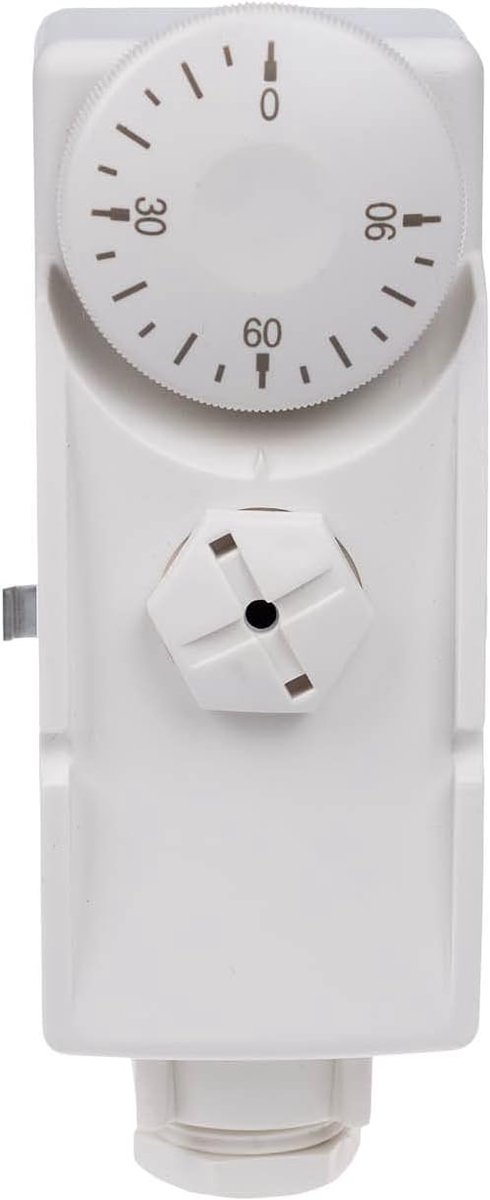 SnelShoppen - Installatiethermostaat WTHP 90, Temperatuurinstelling 0 tot 90 °C, IP 40, Voor Circulatiepomp, Geschikt voor Verwarming, Keuken, Badkame