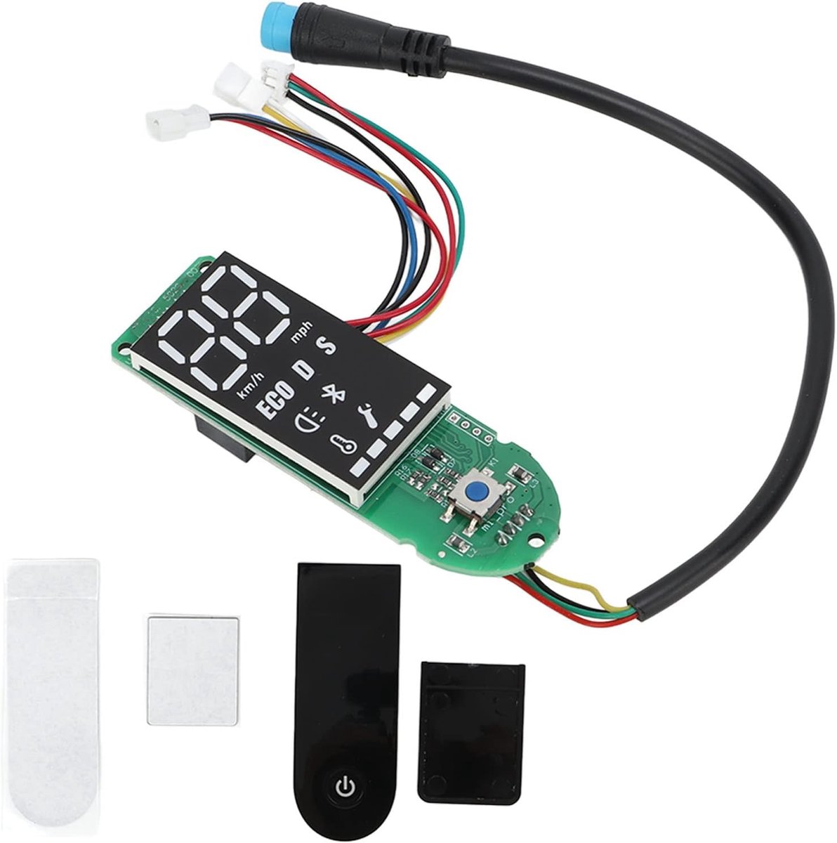 SnelShoppen - Elektrische Scooter Dashboard voor M365 - Circuit Board Cover Kit - Duurzaam Aluminium - Waterproof - Verbeterde Weergave van Vermogen e