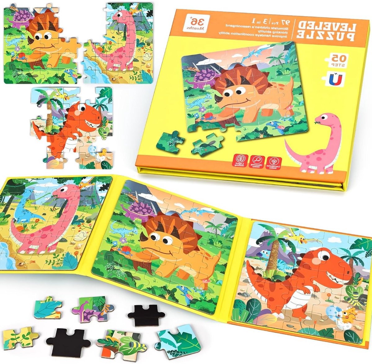 Magnetisch puzzelspel voor volwassenen en kinderen - Creatief en educatief speelgoed voor urenlang plezier
