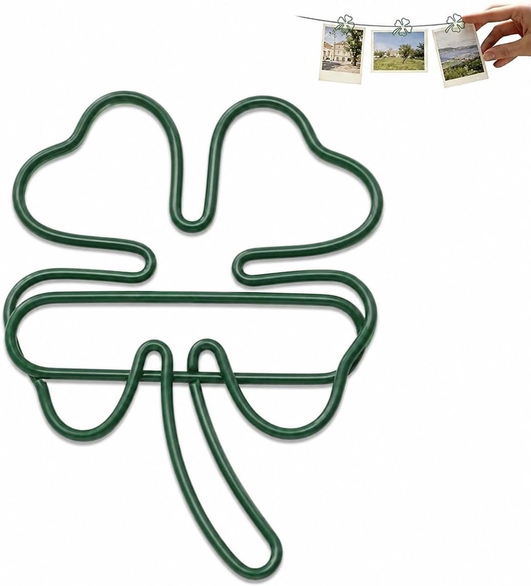 SnelShoppen - Set van 50 Groene Bladeren Paper Clips - 2.8 cm Metalen Boekmerken voor School, Kantoor, DIY, Organisatie en Papieren Documenten