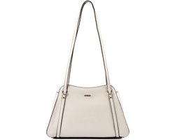 GUESS schoudertas Xena Shoulder Satchel Bag Light Taupe