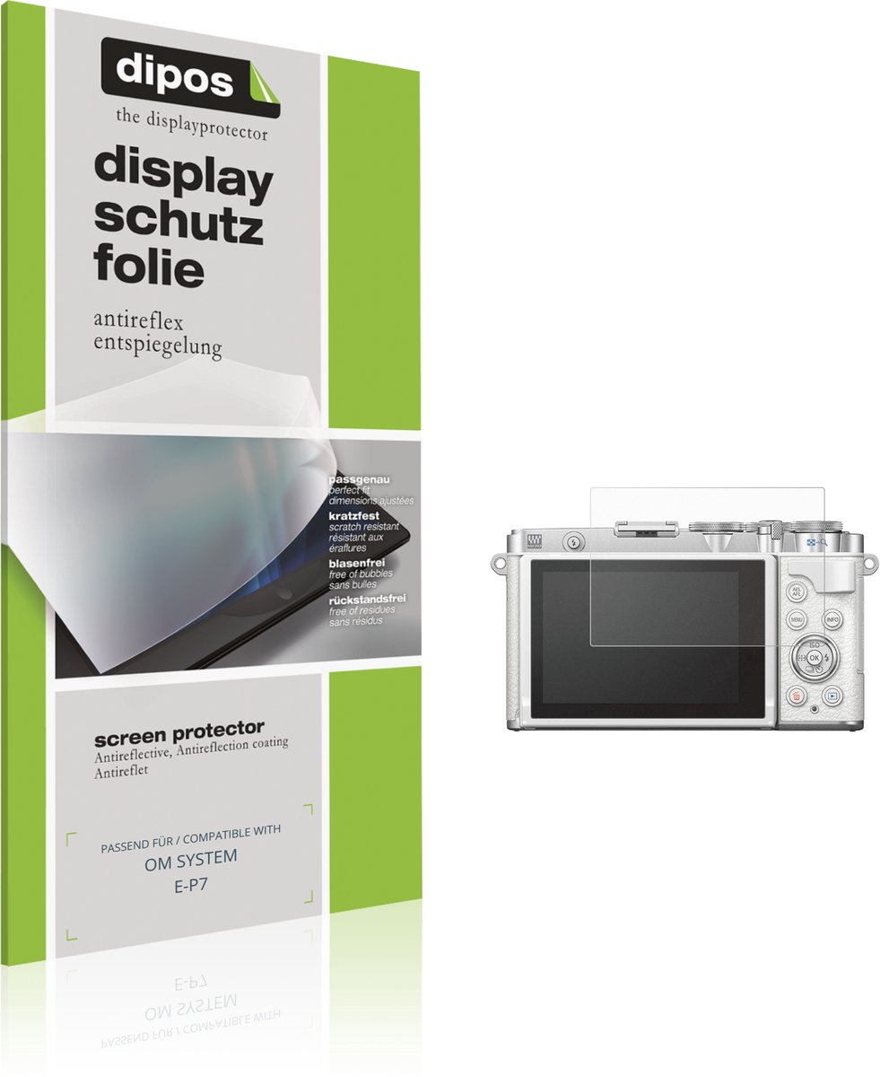 dipos – 4x Matte Beschermfolie geschikt voor OM SYSTEM E-P7 | Krasbestendige & antireflecterende Screenprotector Ultra-Thin