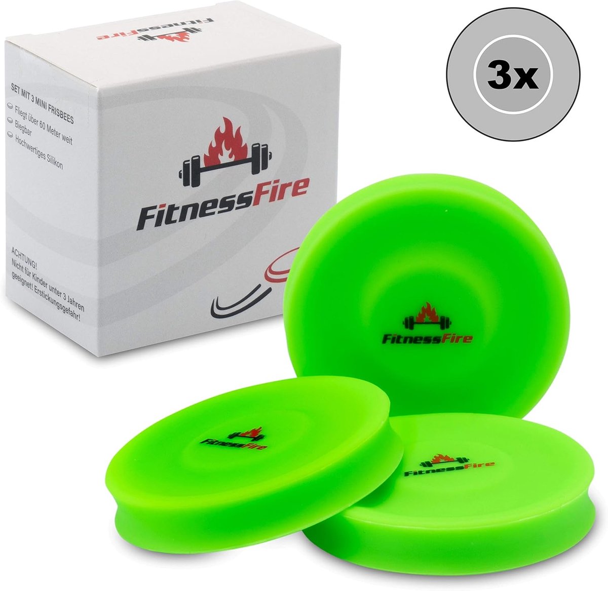 Thijox - Set van 3 Mini Frisbees - Vliegt Meer dan 60 Meter - Nieuwe Trend Sport - Perfect voor Park, Strand, Tuin en Pauzes - Hoogwaardige Kwaliteit