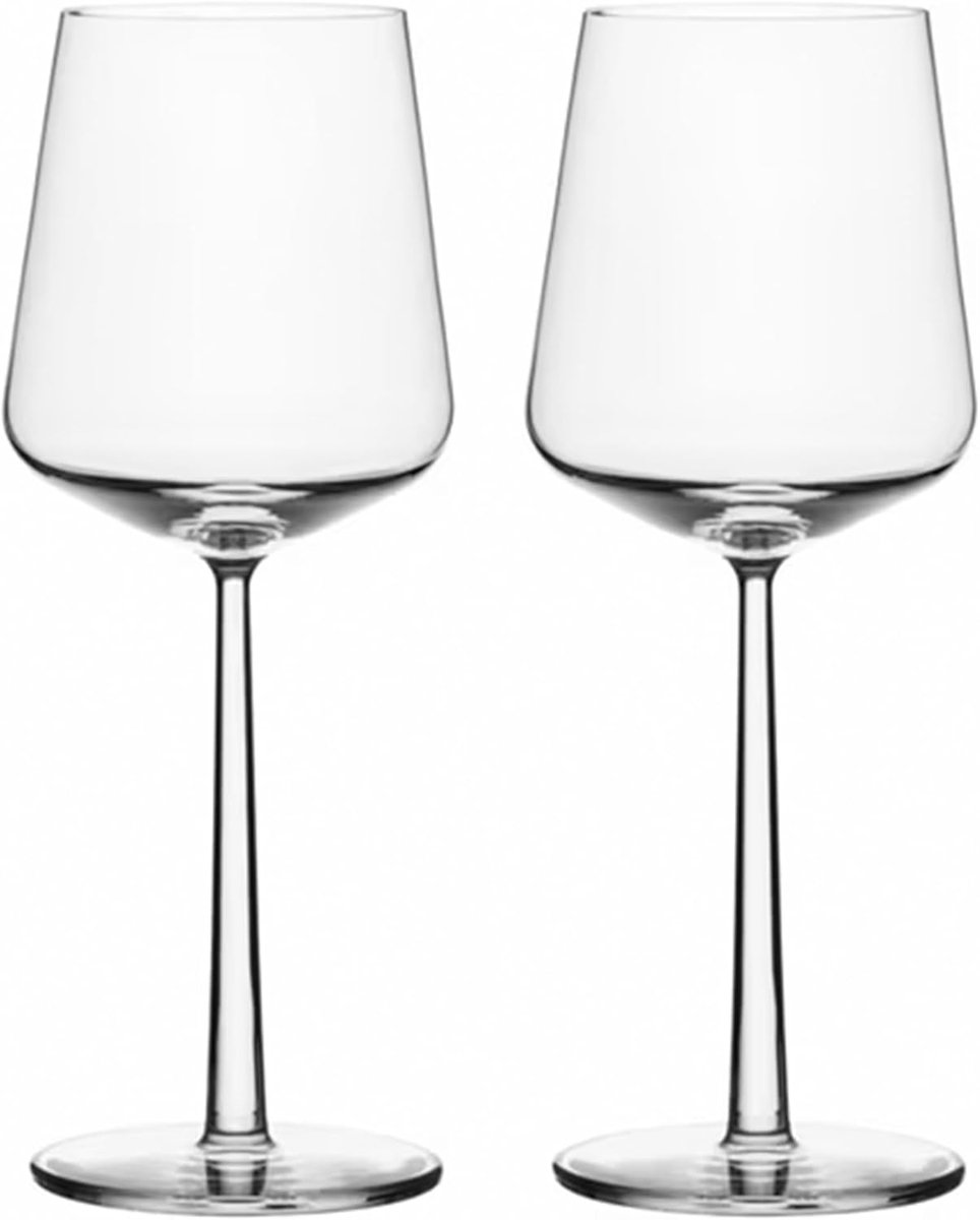 SnelShoppen - Set van 2 rode wijnglazen 0,45 l - Essence collectie - Vaatwasserbestendig - Perfect voor feesten en diner