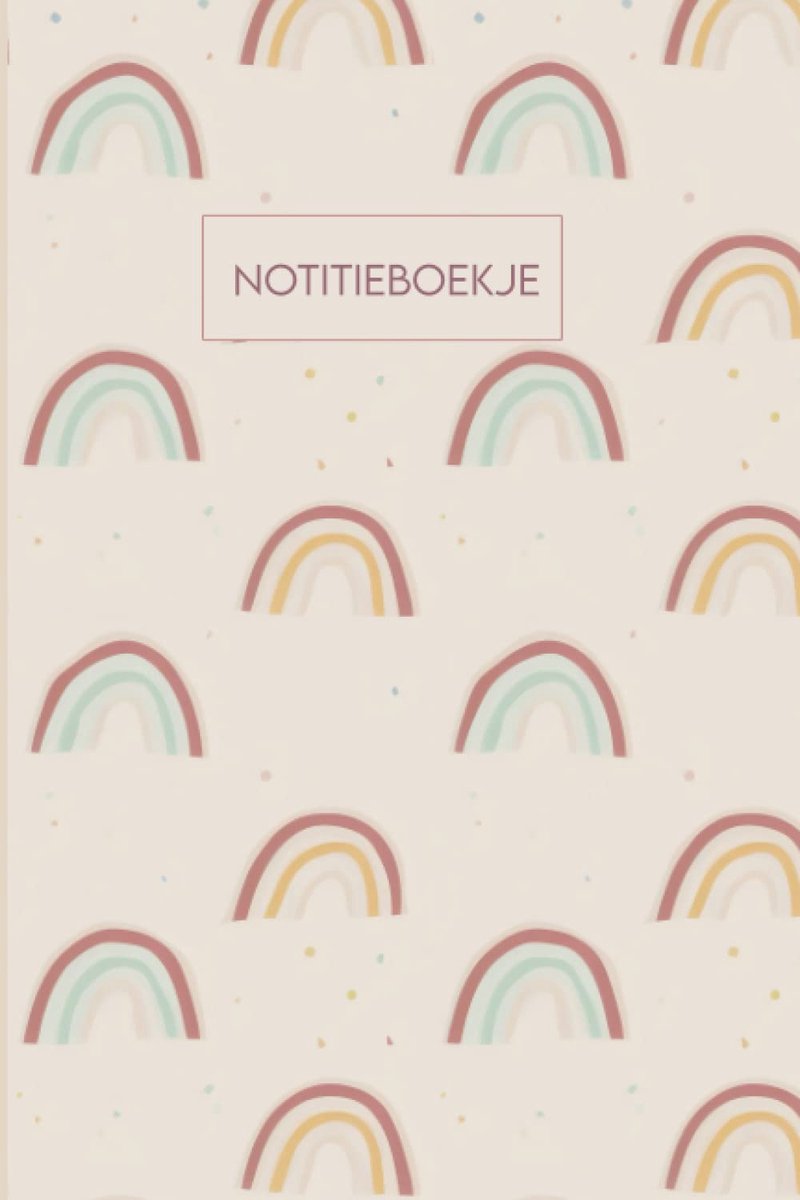 Thijox - Schrift met Pastel Regenboog Cover - Blanco Notitieboek Gelinieerd met Brede Lijnen - 100 Pagina's voor Werk, School, Thuis, Dagboek, Notitie
