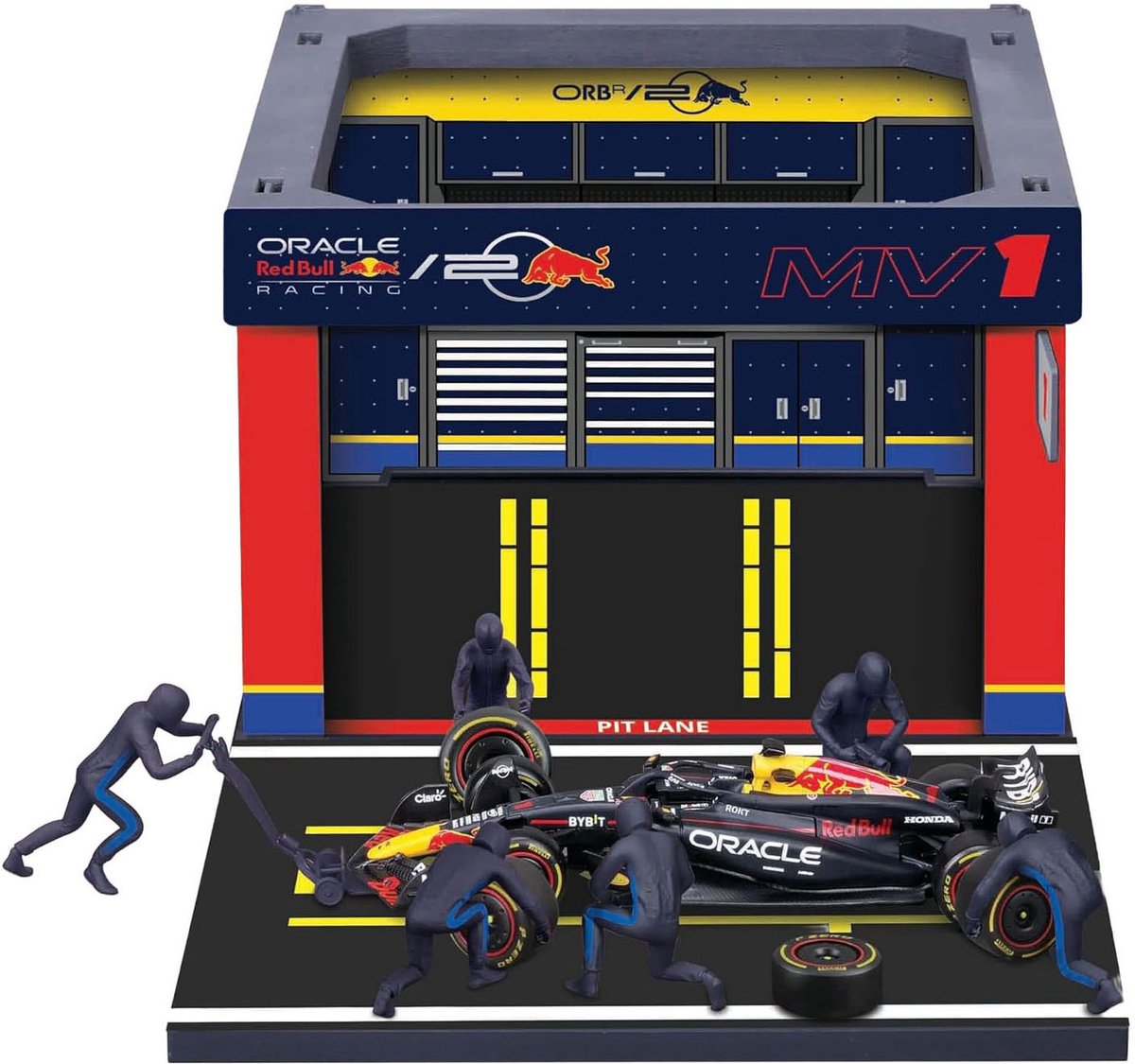Burago Red Bull Pit Pass 1:43 met Max Verstappen