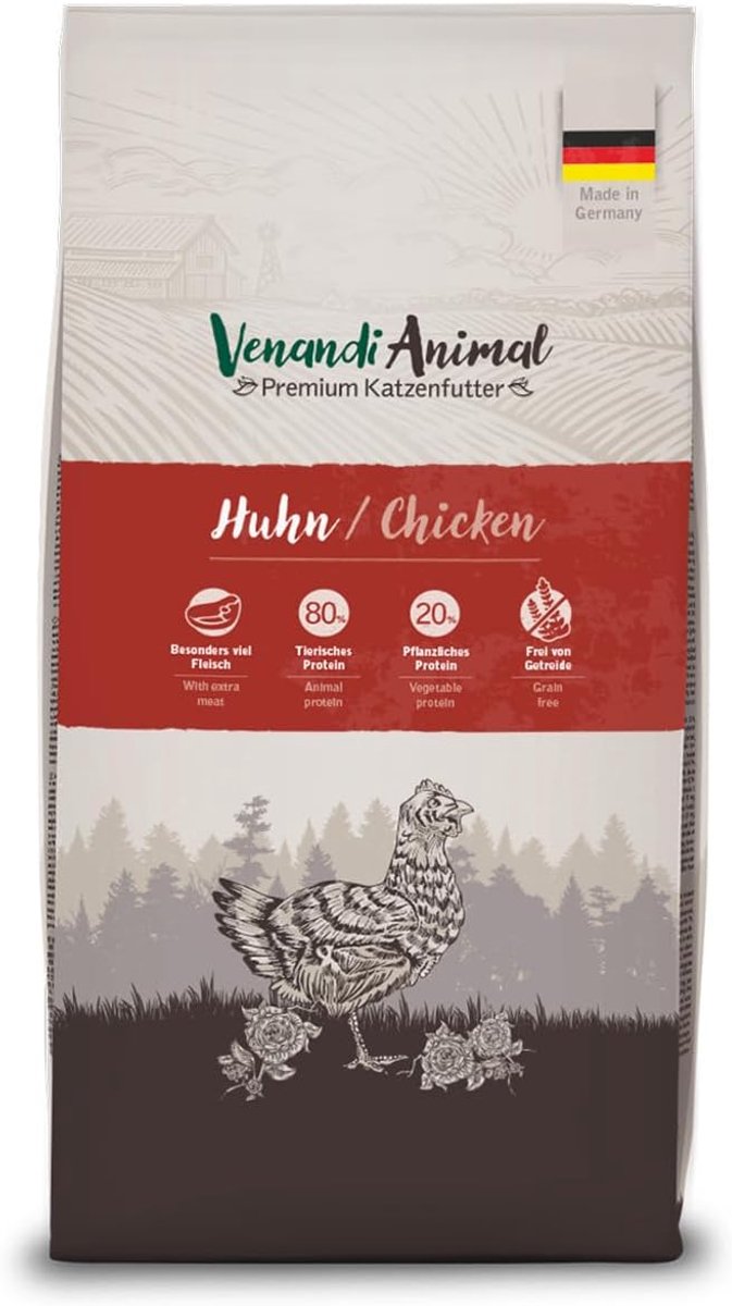 Thijox - Premium Kattenvoer met Kip en Vers Gevogelte, Graanvrij Droogvoer voor Katten, 1,5 kg, Gezond en Voedzaam, Ideaal voor Alle Rassen