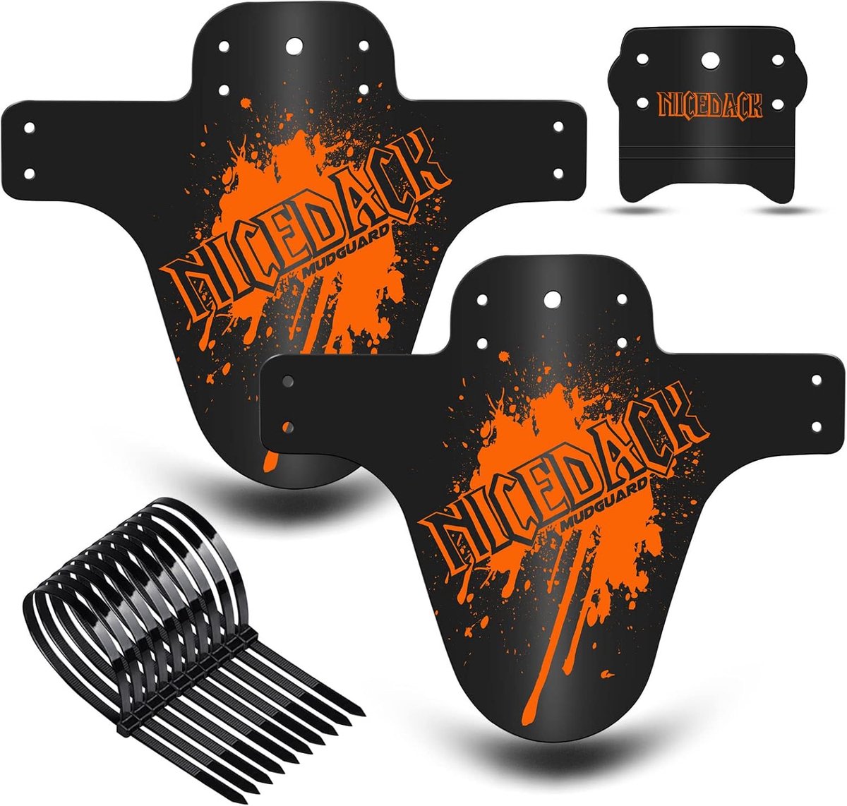 SnelShoppen - MTB Mudguard Set - 2 Stuks Universele Fiets Modderbeschermers voor 26'' 27.5'' 29 Inch Mountainbike - Duurzaam en Herbruikbaar - Effecti