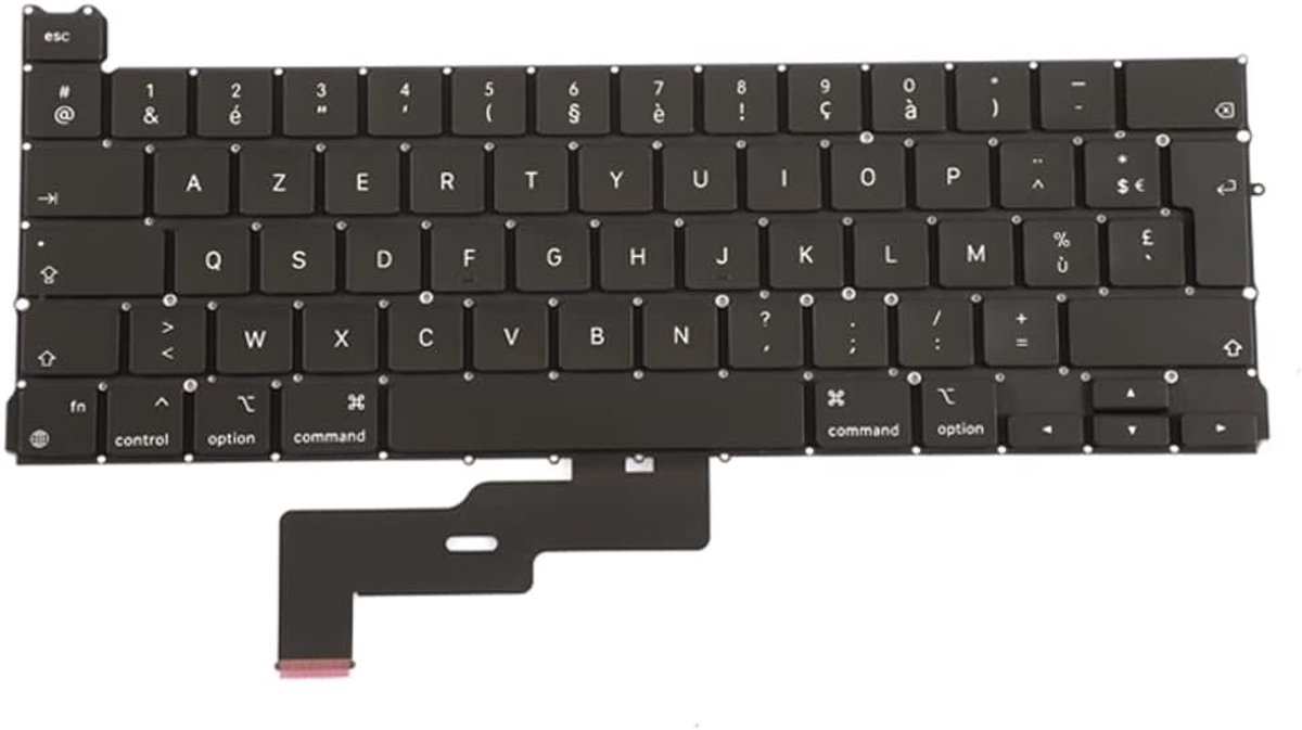SnelShoppen - FR Azerty Toetsenbord voor MacBook Pro Air Retina 13'' A2338 M1 - Vervangend Keyboard eind 2020 EMC 3578 - Perfecte Compatibiliteit