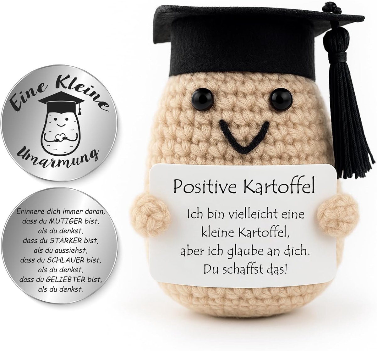 SnelShoppen - Tixlux Potato Home Decoratie - Positieve Decoratie - Zilver - Geschikt voor Feest, Thuis, Tuin - Voor Volwassenen