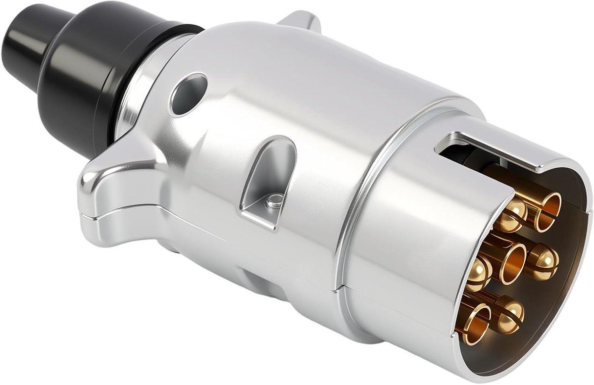 Aanhanger Stopcontact - Aluminium - Waterdicht - 7-polige Aansluiting - Voor Voertuigen