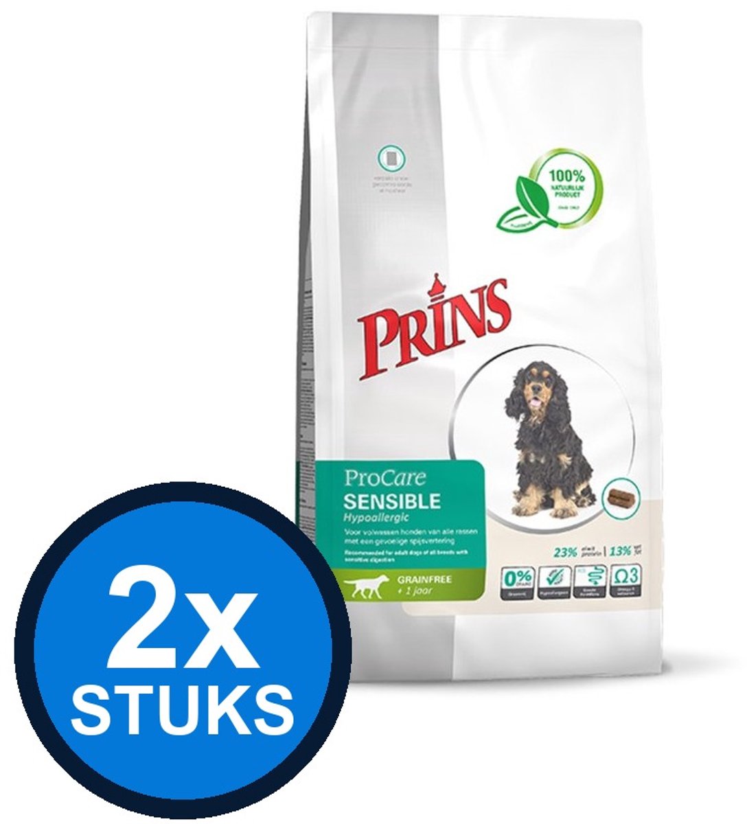 2x Prins - ProCare grainfree sensible 3kg - Hondenvoer - 3 kg