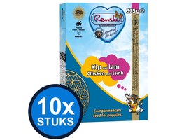 10x Renske - Vers kip met lam (puppy) - tetra 375gr - Hondenvoer Natvoer - 375 g