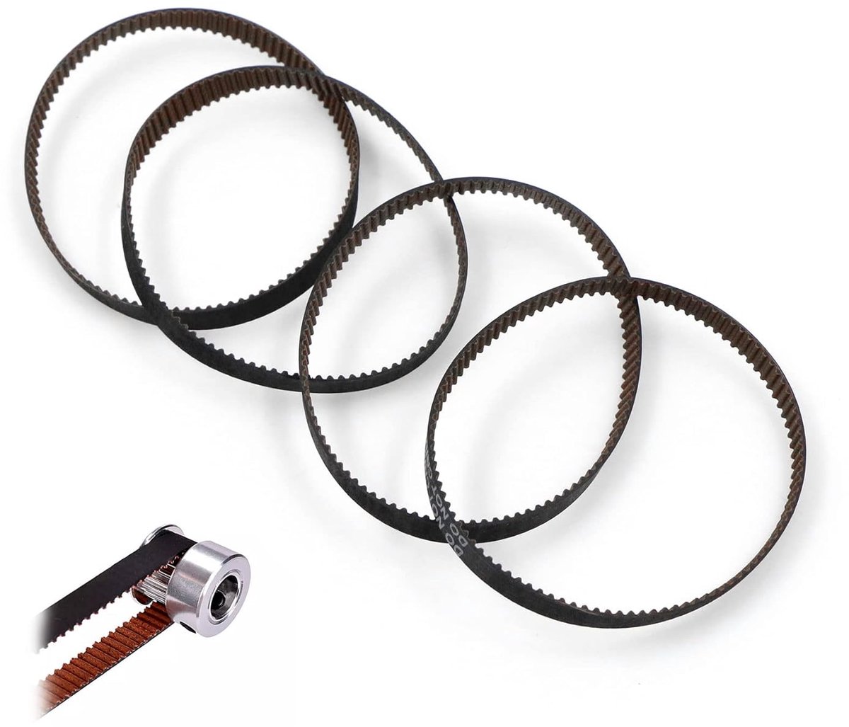 Timingriem GT2 6 mm - Rubber - Gesloten lus - Voor nauwkeurige positionering - ShopVlot