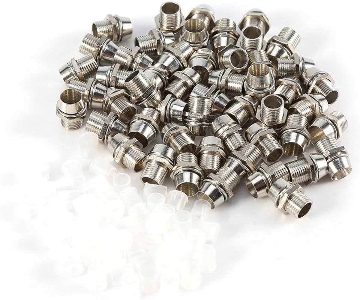 LED lamp houder 5 mm - set van 50 - met schroefdraad - ideaal voor verlichting - ShopVlot
