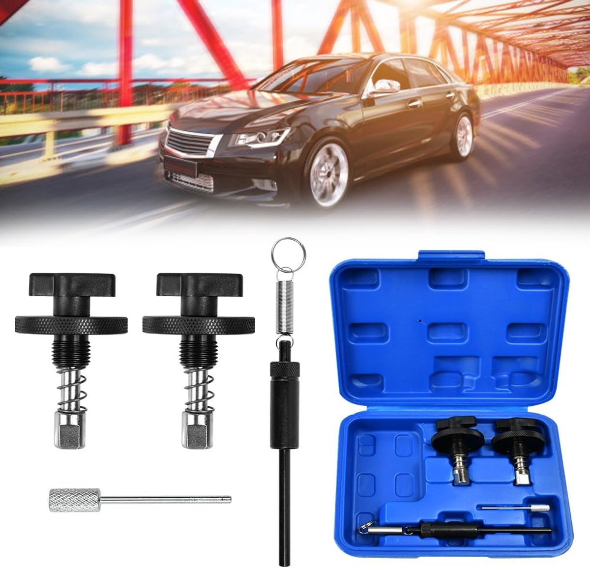 Timing ketting set - Precisie gereedschap - Compatibel met Alfa Romeo, Fiat, Ford - Voor optimale motorprestaties - ShopVlot