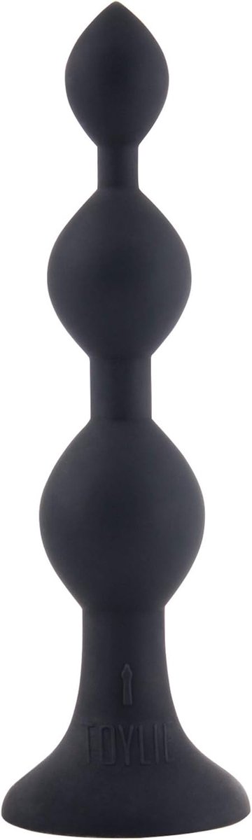 Silicone Dildo 19.5 cm - Zwart-Paars-Bordeaux - Buigzaam met Zuignap - Voor Vaginale Liefdesspelletjes - ShopVlot
