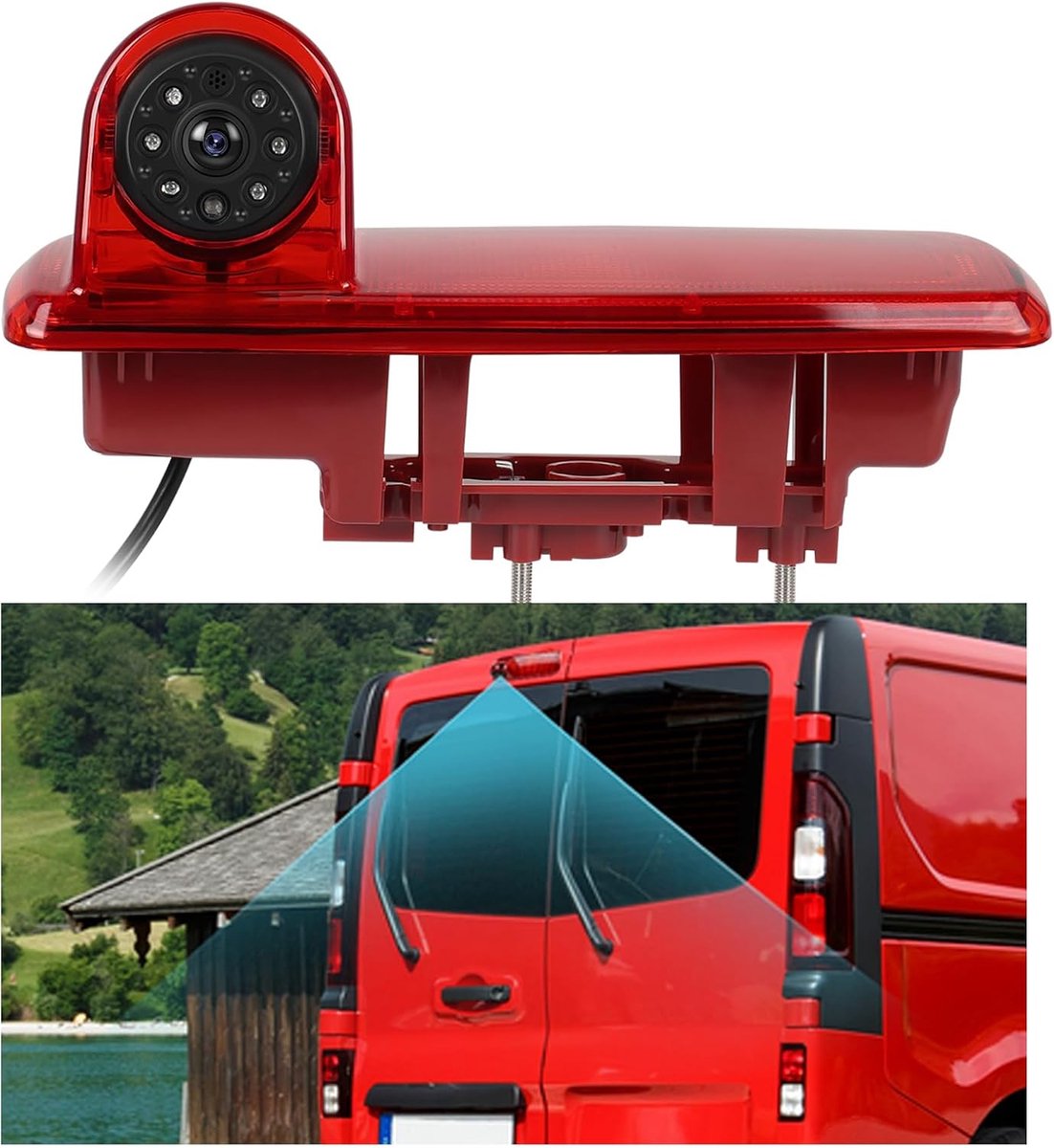 Achteruitrijcamera voor Renault Trafic 2014 - Derde remlichtcamera - IR nachtzicht - ShopVlot