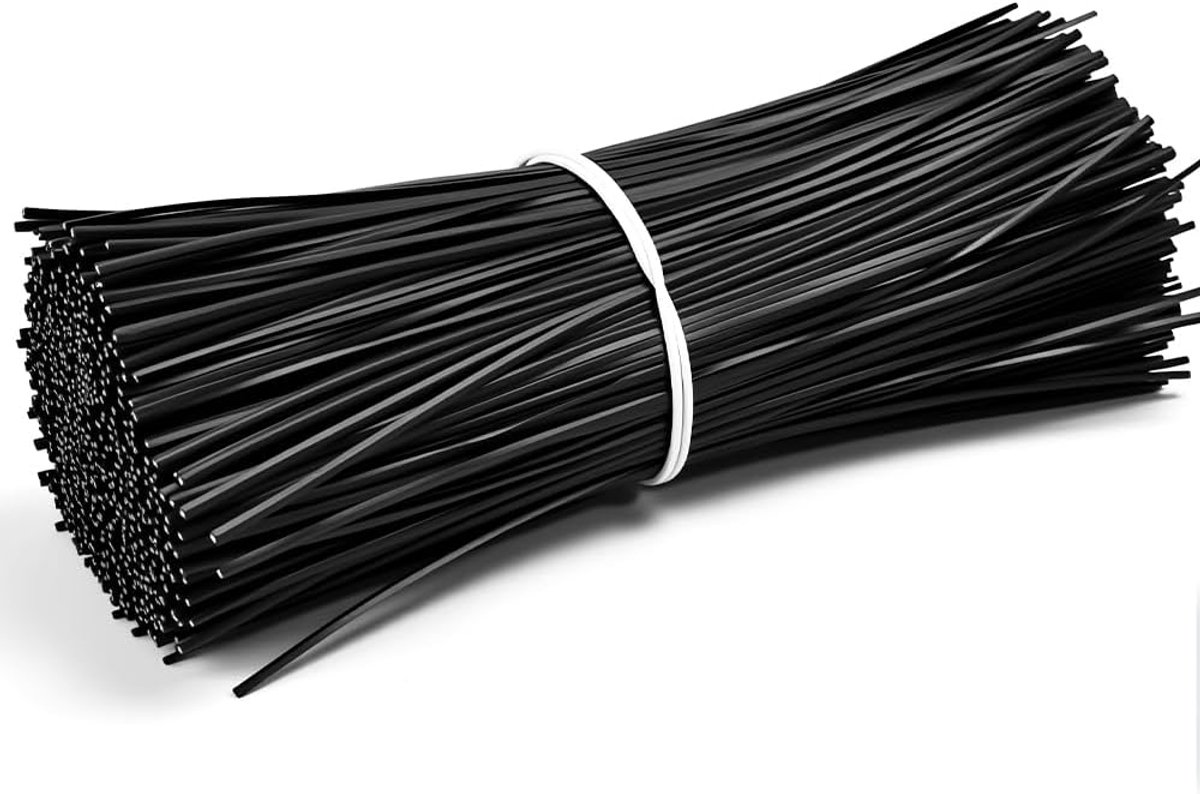 Twist kabelbinders 15 cm - zwart - herbruikbaar - perfect voor tuinplanten - ShopVlot