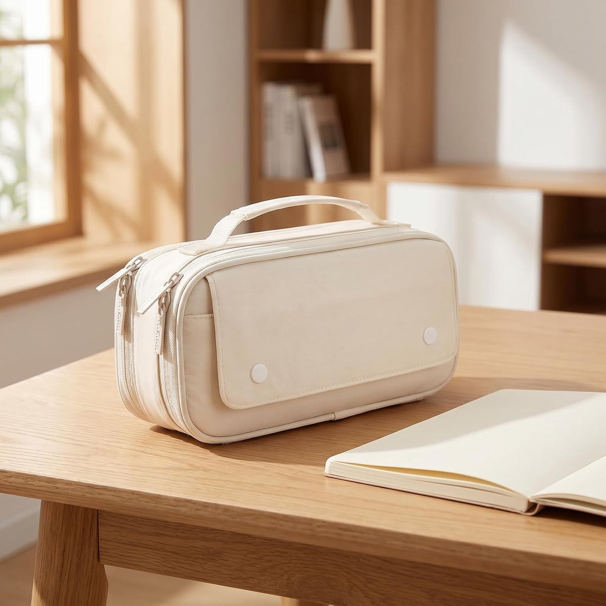 Cosmetische tas groot volume - royale make-uptas - ideaal voor studenten - perfect voor school en kantoor - ShopVlot
