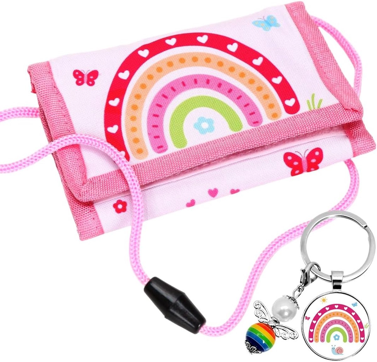 Borsttas voor kinderen - Drievoudig - Regenboog B - Perfect voor de eerste schooldag - ShopVlot