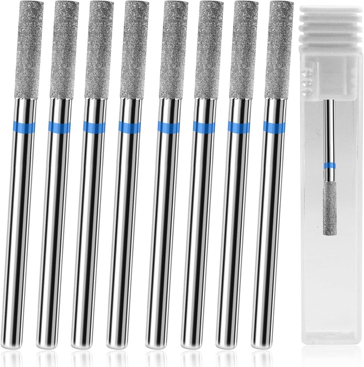 Nail Drilling Bits Set 8 Stuks - Diamant Kolomvormig - Professionele Nagelverzorging - Verwijdering van Nagelriemen - ShopVlot
