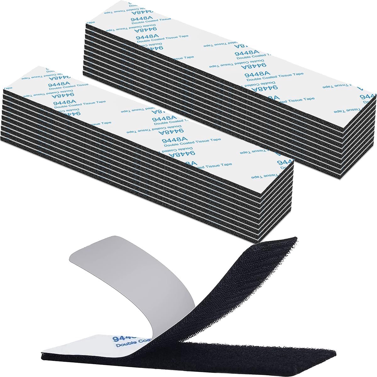 Velcro Tape Extra Sterk - Dubbelzijdig 2 cm x 10 cm - Herbruikbaar en Zelfklevend - Perfect voor Diverse Toepassingen - ShopVlot