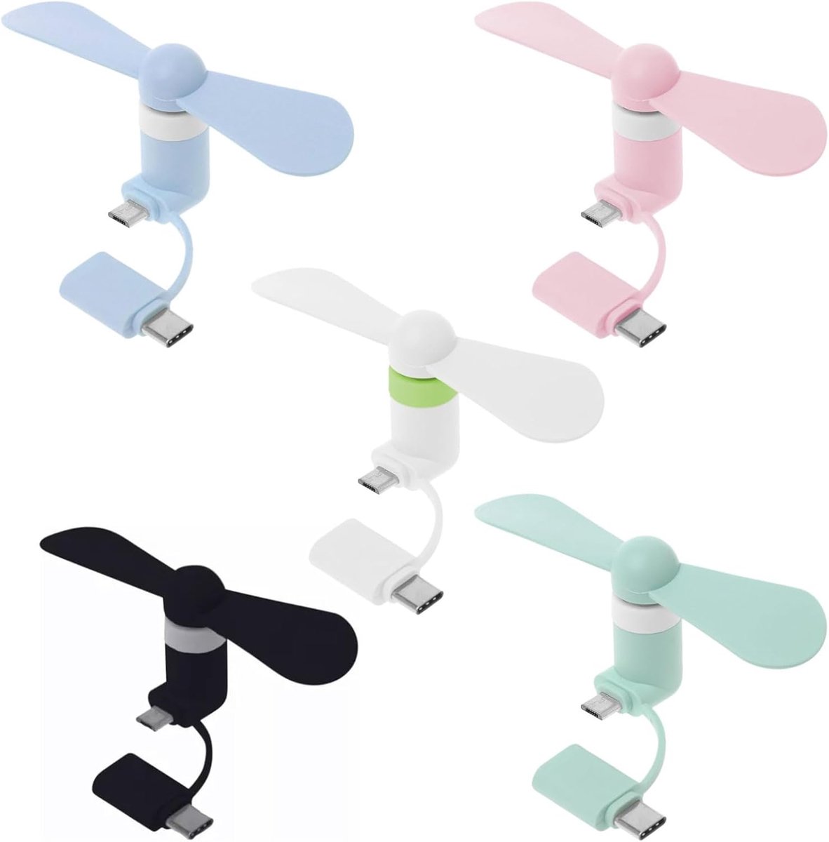 Mobiele ventilator mini - USB handventilator - draagbaar en stil - perfect voor onderweg - ShopVlot