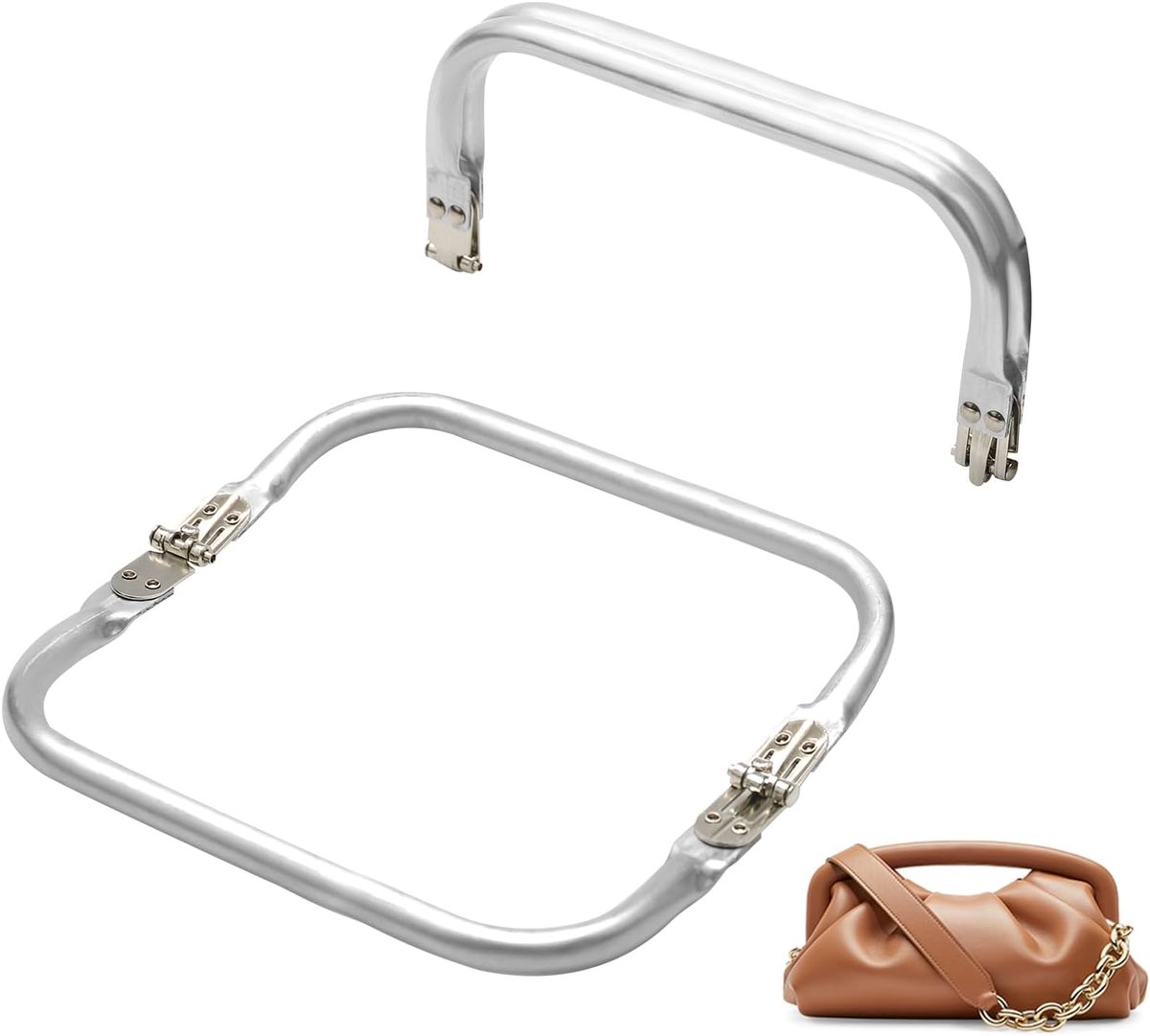 Haaknaaldtassen 2-delig - Aluminium Klemmen - U-vormige Grip - Geschikt voor DIY-projecten - ShopVlot