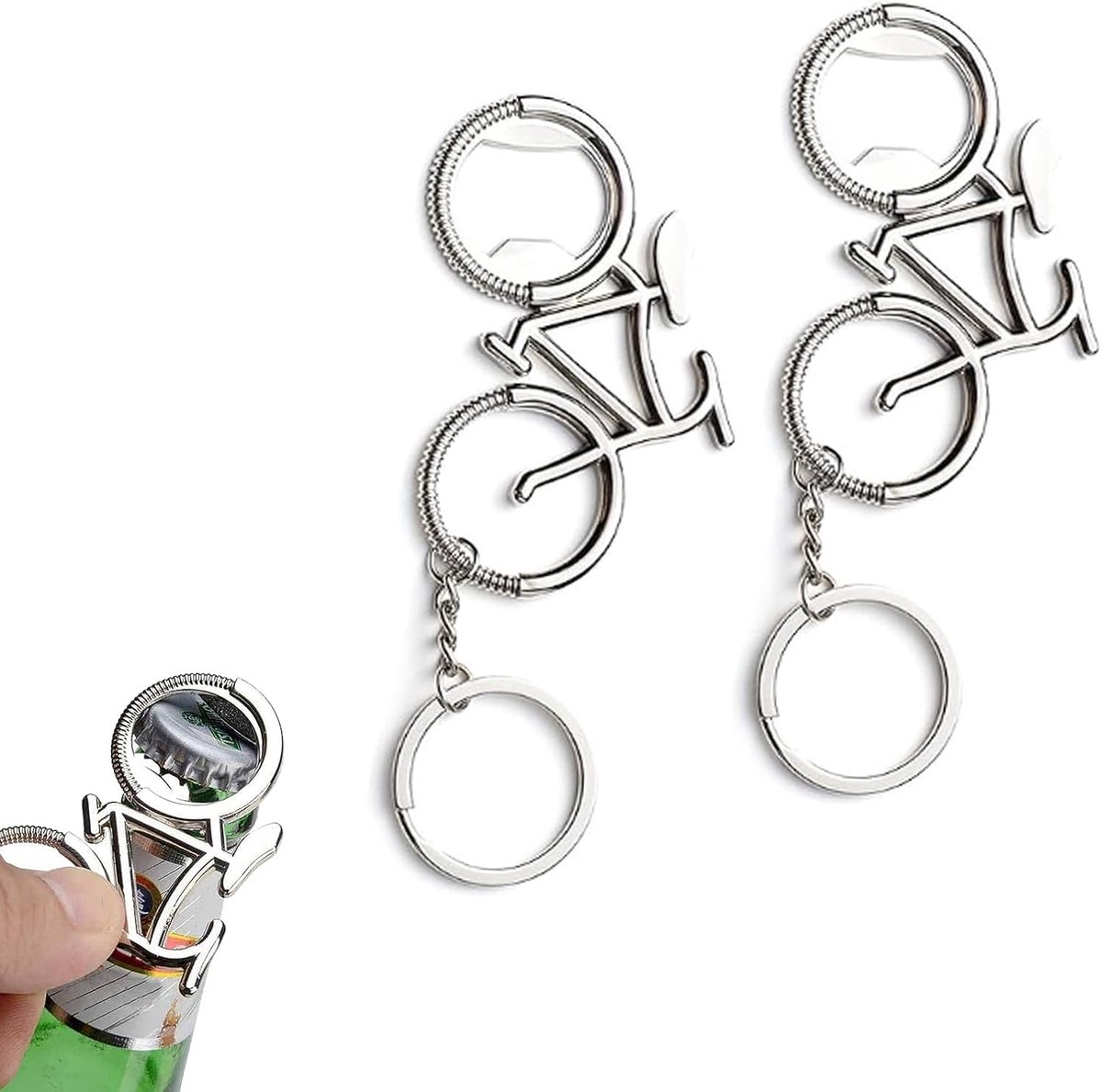 Fiets Sleutelhangers Flesopener - Mini Flesopener - Handig voor onderweg - Perfect voor bierliefhebbers - ShopVlot