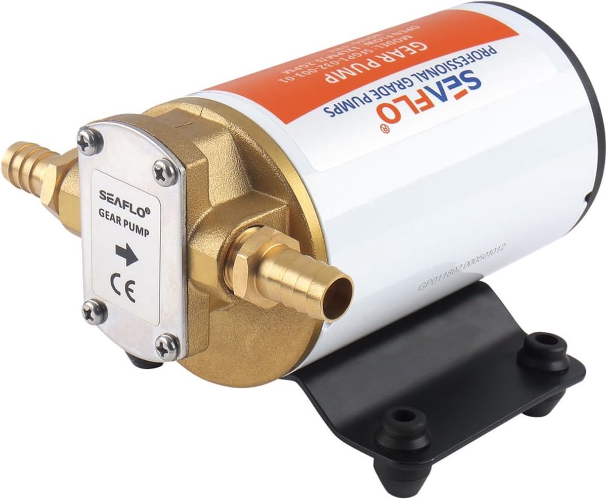 Oliepomp 12V - 3.2 GPM - Koperen tandwiel - Eenvoudig olieoverdracht - ShopVlot
