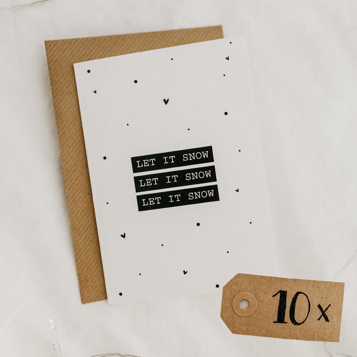 10x hippe kerstkaarten (A6 formaat) - kerst kaarten om te versturen - kaartenset - kaartjes blanco - kaartjes met tekst - luxe kerstkaarten - feestdagenkaarten - kerstkaart - wenskaarten