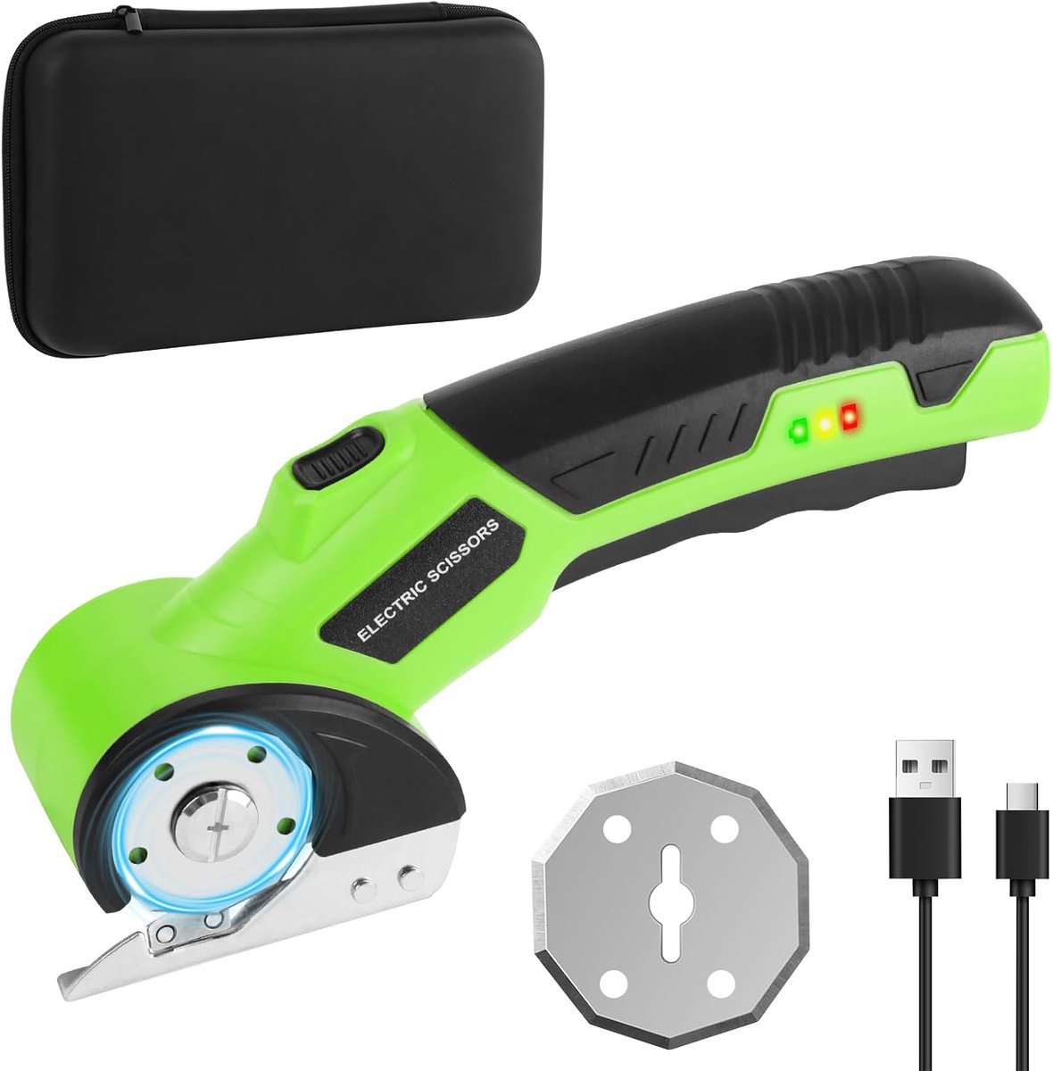 SOARFLY Electric Cardboard Cutter, 4 V, Cordless Electric Cardboard Cutter, Cardboard Cutter with Safety Lock, Precise - ShopVlot