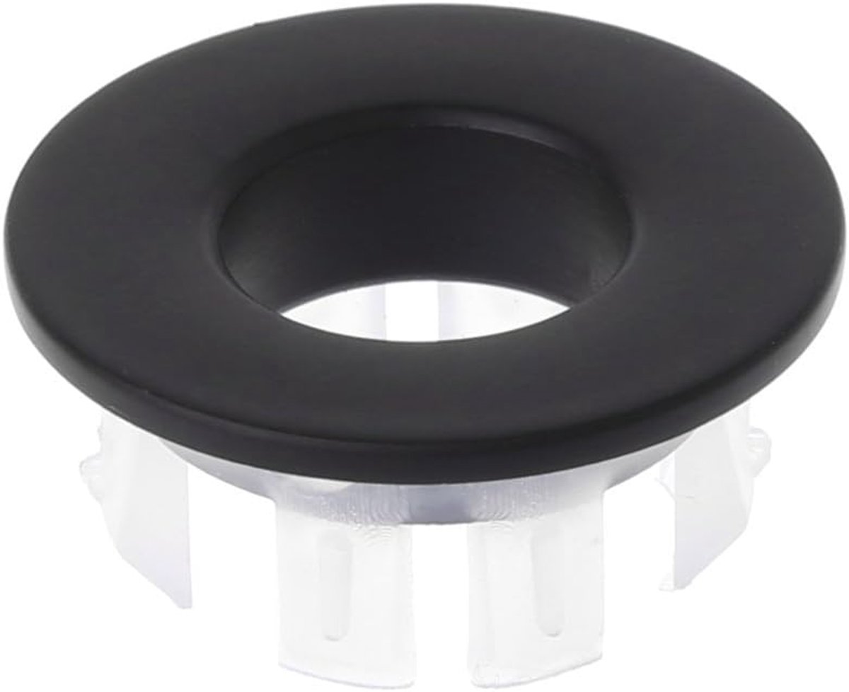 Bathroom Sink Faucet Sink Overflow Lid Brass Six-Foot Ring Insert Replacement Black - ShopVlot