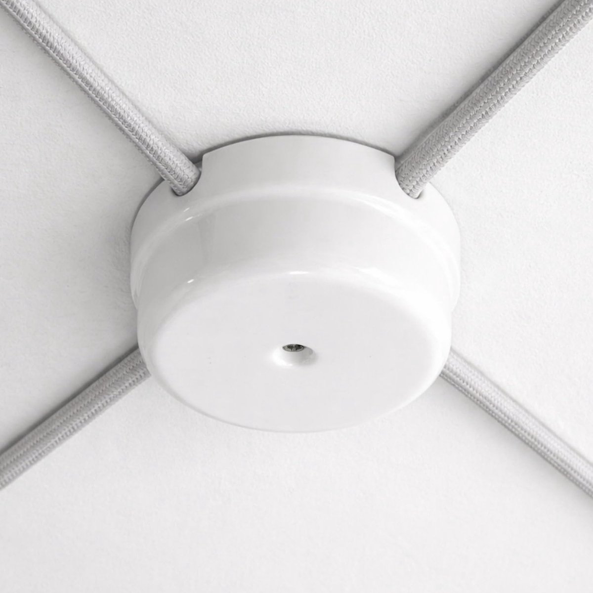 Porcelain Retro junction box 78mm I white - ShopVlot
