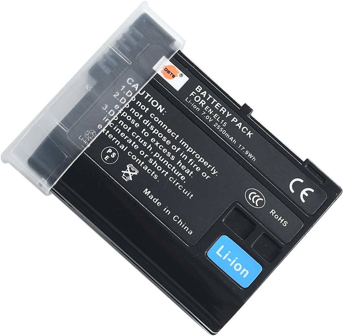 DSTE EN-EL15 ENEL15 Replacement Battery Compatible With Nikon D500 D600 D610 D800 D850 D800E D750 D7000 D7100 D7200 - ShopVlot