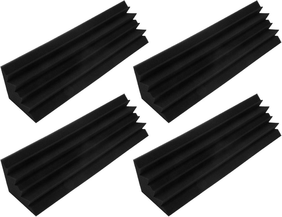 Acoustic Plates Acoustic Sound Insulation Foam Sound Treatment Bass Trap Corners Clay Sheet Wedges 12 x 12 x 48 cm - ShopVlot