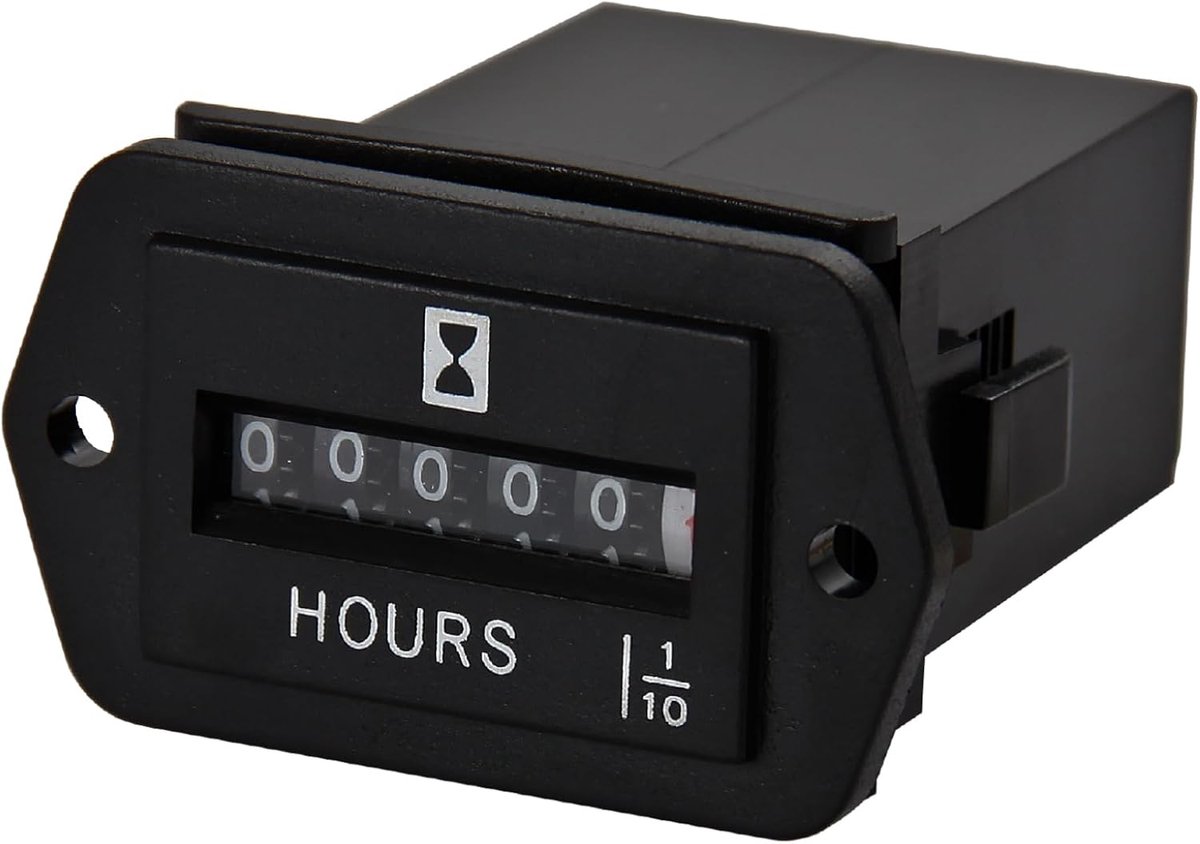 Jayron AC 110-250V Snap in Mechanical Timer for Forklifts, Golf Carts, Generator, Mountain Bike, Lawn Mower, Floor - ShopVlot
