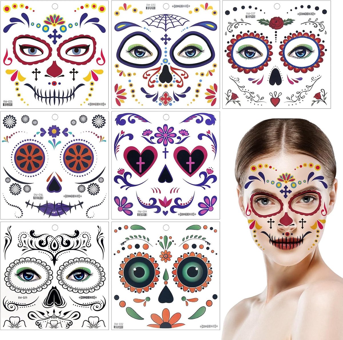 Fengyang Face Art Stickers, Temporary Leopard Stickers, Removable Glitter Stickers for Carnival, Halloween, Christmas - ShopVlot