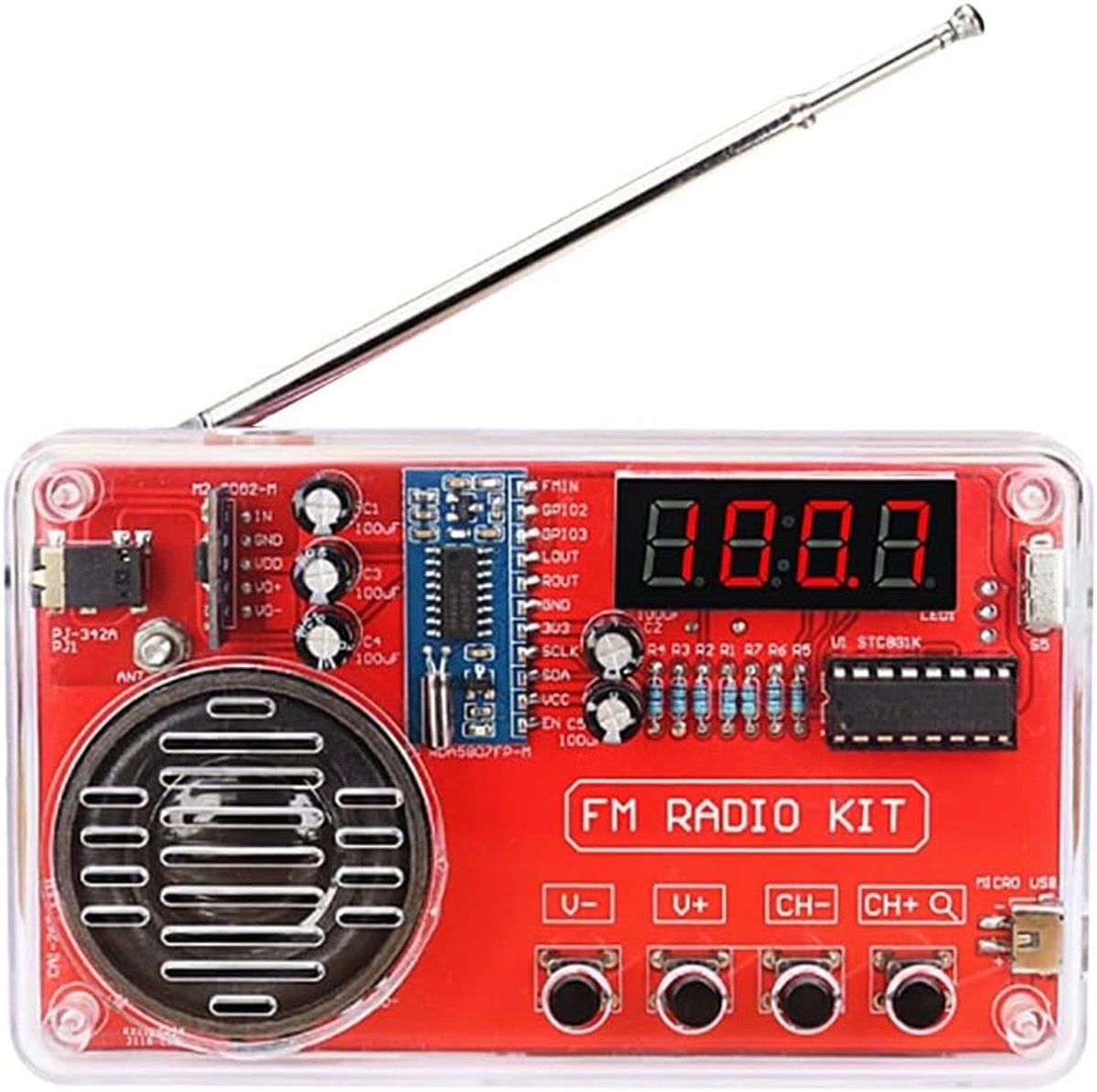 Solderkits DIY Radio Kits - USB Digitaal Display - Leer Solderen - Geschikt voor Educatieve Projecten - ShopVlot