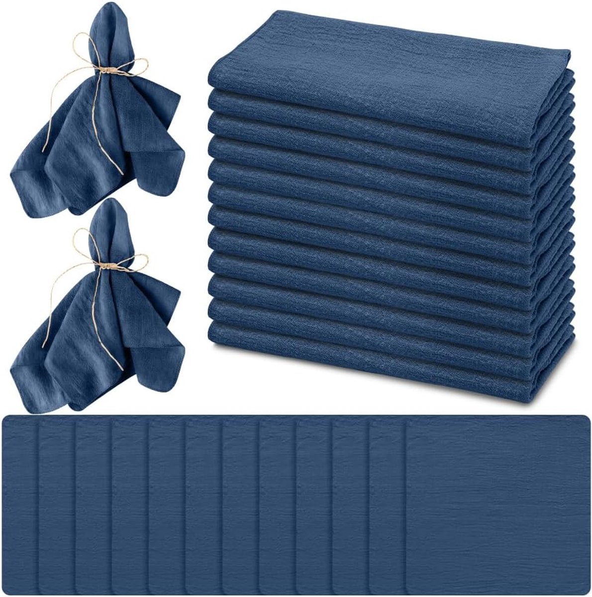 Stoffen servetten 42 x 42 cm - 100% katoen - herbruikbaar - perfect voor verjaardagsfeest - ShopVlot