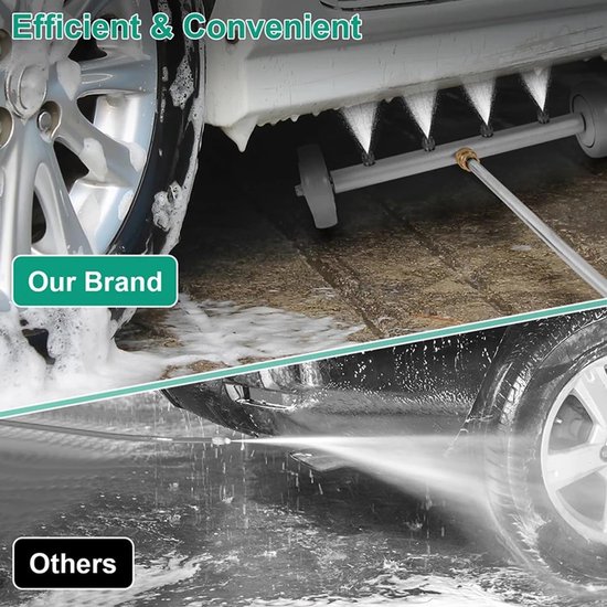 Hogedrukreiniger ondervloerreiniger 40 cm - waterbezem met verlengstangen - 4000 psi - ideaal voor autowassen - ShopVlot — afbeelding 3