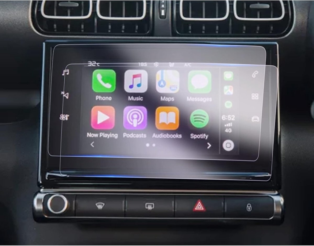 Navigatiebeschermfolie Citroen C3 Aircross 7 Inch - Nano schermbeschermer - Schokbestendig - Vermindert vingerafdrukken - ShopVlot